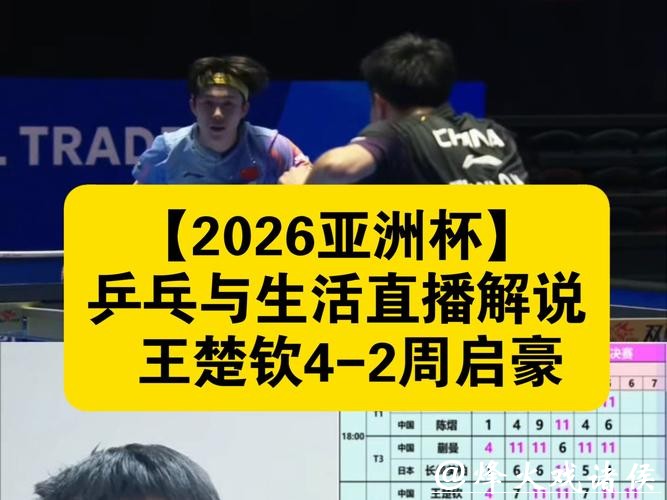 2026乒乓世界杯直播高清观看平台推荐